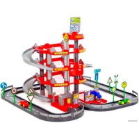 Паркинг Полесье Паркинг 4-уровневый с дорогой и автомобилями (красный) 44723