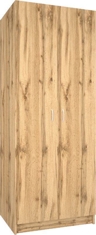 

Шкаф распашной МДК ШК1 для одежды 2-х дверный 780x596x2000 (дуб вотан)