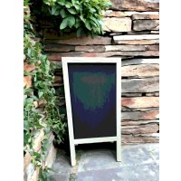 Доска меловая Florbox Для записей 98x50.5x5.5 см (натуральный/черный)