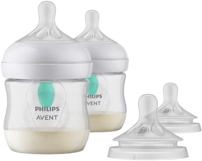 

Набор бутылочек для кормления Philips Avent Natural Response AirFree + Соска Natural Response 2 шт SCS100/13 (2 x 125 мл)