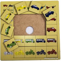 Мозаика/пазл Деревянный город Классификатор. Учим цвет для мальчиков Л026-ANT