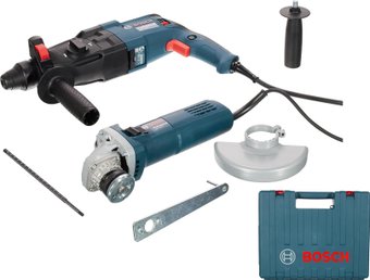 Bosch Professional 0615990M8H (перфоратор, УШМ, кейс)