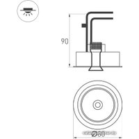 Точечный светильник Arlight CL-SIMPLE-R78-9W Warm3000 026868