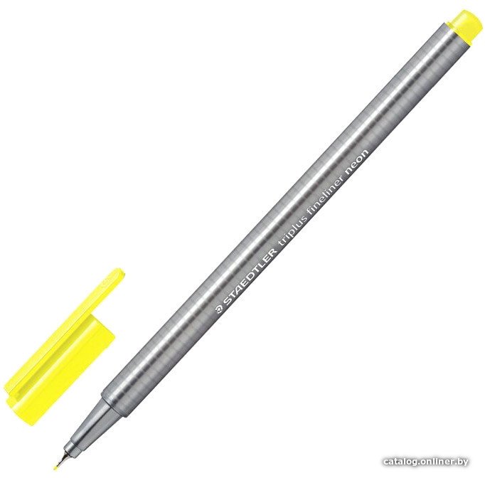 Ручка капиллярная Staedtler Триплюс 334-101 (желтый неон)