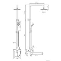 Душевая система  Ledeme L72403-1