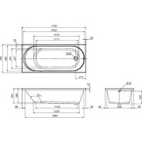 Ванна AM.PM X-Joy 170x75 W94A-170-075W-A