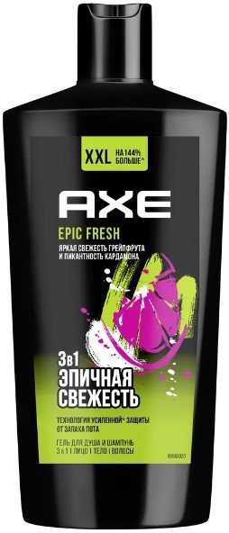 

Axe Гель для душа Epic Fresh 3 в 1 (610 мл)