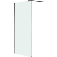 Душевая стенка Saniteco Walk-In SN-W6TB80 (80x200, прозрачное стекло, черный профиль)