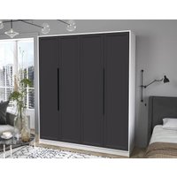 Шкаф распашной Интерлиния Концепт Тренд КТ-Ш4 (белый платинум/пепел)