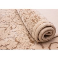 Ковер для жилой комнаты Karven Nostalji 120х180 KV 033 (хлопок/вискоза, светло бежевый)