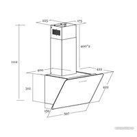 Кухонная вытяжка Schtoff Macau 60 (черный)