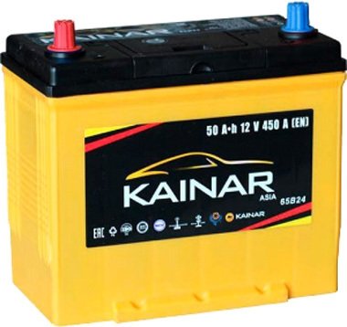 

Автомобильный аккумулятор Kainar Asia 50 JL (50 А·ч)