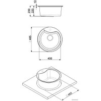 Кухонная мойка Smeg LSE48AV2