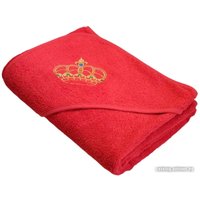 Полотенце с капюшоном Goodness Детское 100x100 (красный/заяц)