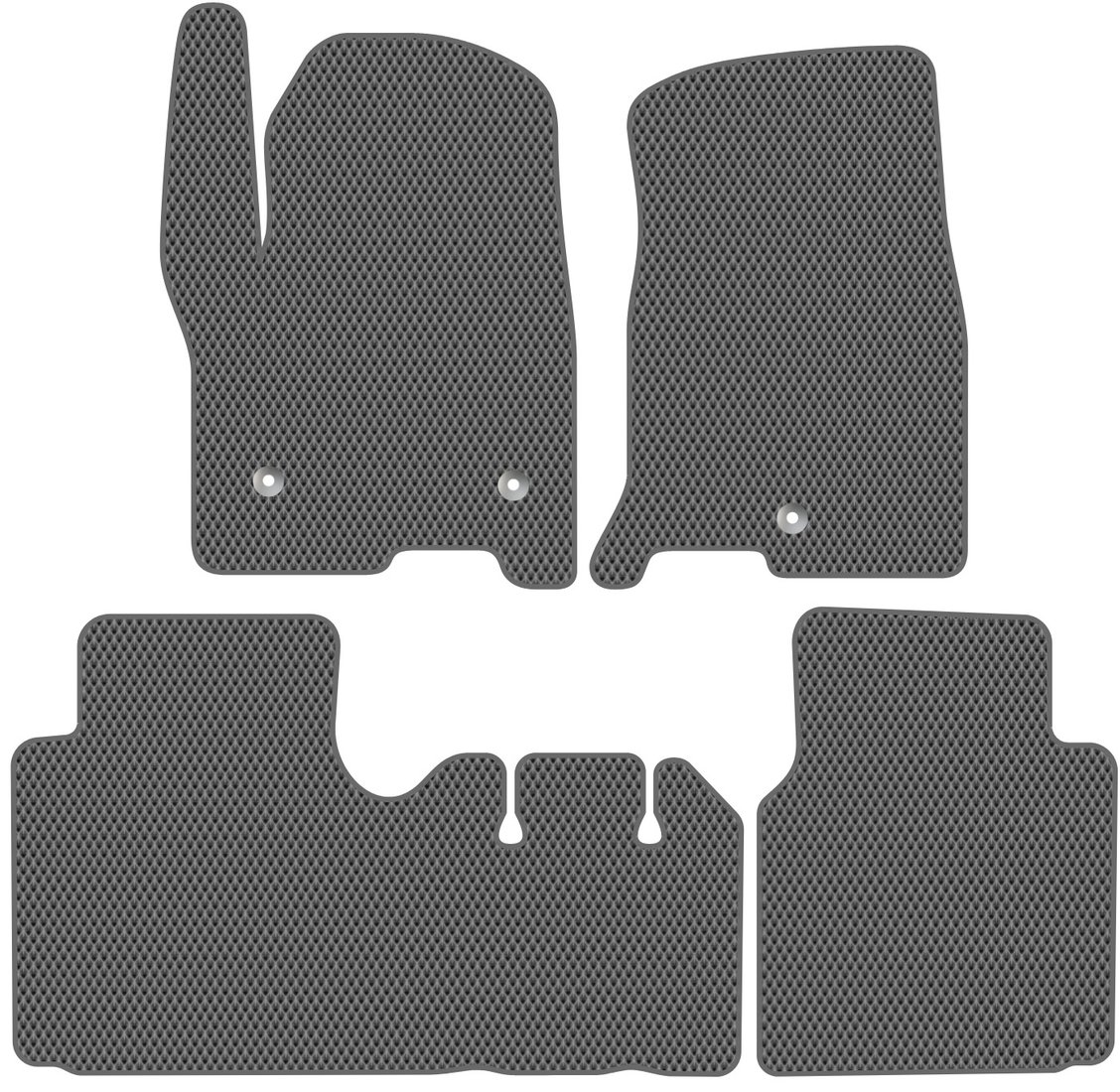 

Комплект ковриков для авто Alicosta GMC Yukon IV (suv / K2UG) 2014 - Н.В. (серый, ромб)