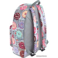 Городской рюкзак Asgard Р-5137П (пончики/газета, серый)