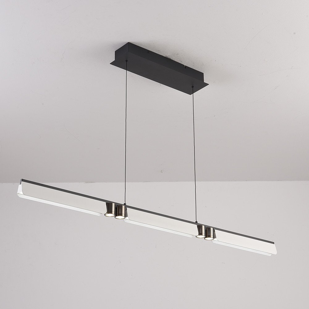 

Подвесная люстра iLedex Vision 9309D-1200-2 WH+BK