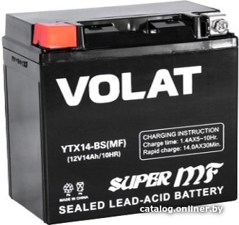 Мотоциклетный аккумулятор VOLAT YTX14-BS (14 А·ч)