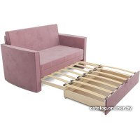 Диван Мебель-АРС Санта №2 (велюр пудра НВ-178 18)