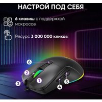 Игровая мышь Оклик 750G (черный) в Бресте