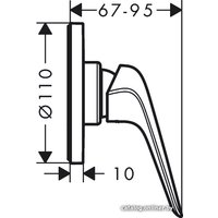 Смеситель без скрытого механизма Hansgrohe Novus 71063000