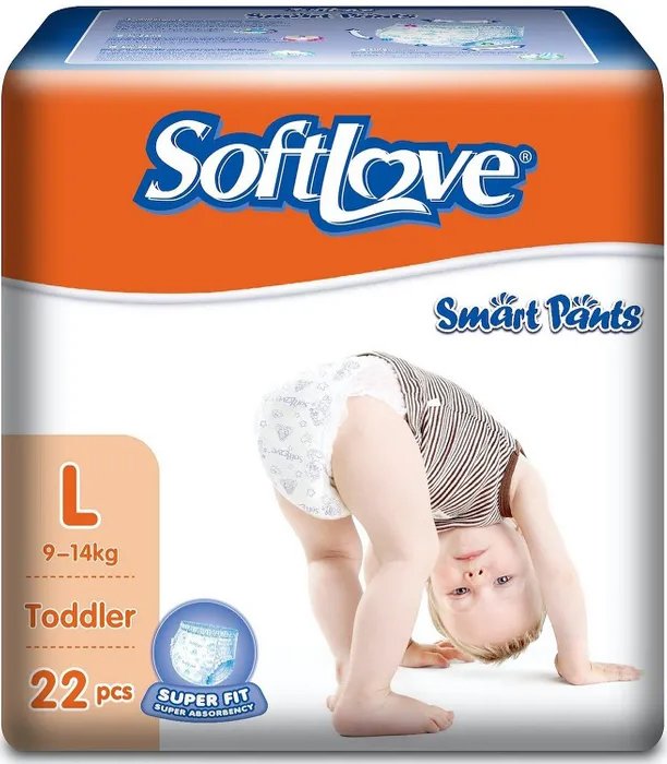 

Трусики-подгузники Softlove Smart Pants L 9-14 кг (22 шт)