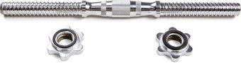 Гриф гантельный  Atlas Sport 25x350 мм, 1.35 кг (полнотелый, с железной ручкой)