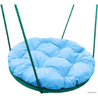Подвесное кресло M-Group Гнездо в оплетке 1.2м 17069903 (голубая подушка)
