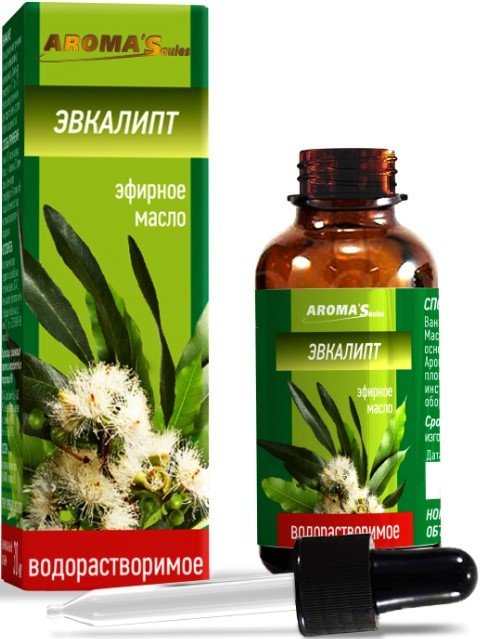 

Aroma Saules Эфирное масло Водорастворимое Эвкалипт 30 мл