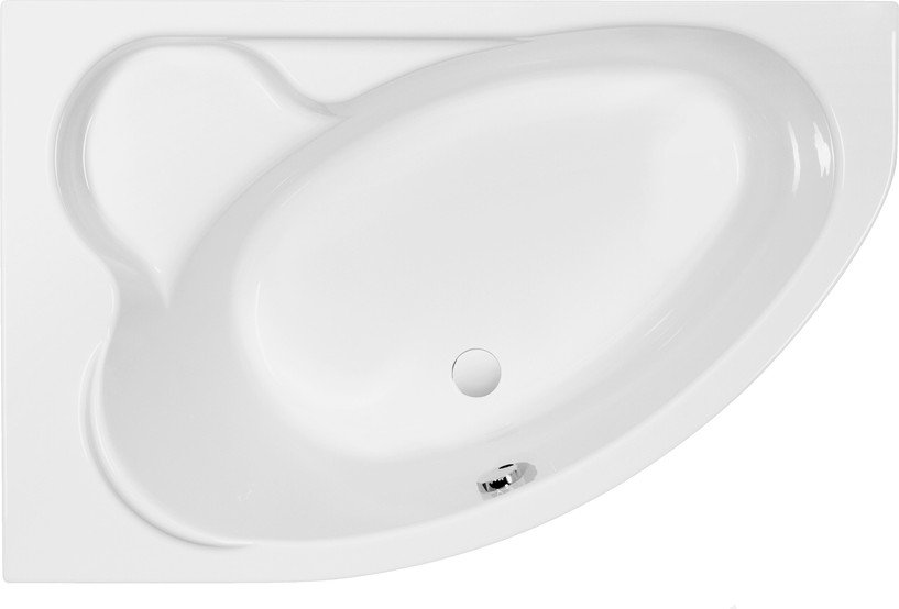 Ванна Cersanit Kaliope 153x100 L 63441 с сифоном Prime 64287 (сифон черный)