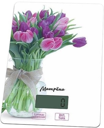 Кухонные весы Матрена MA-037 (тюльпаны)