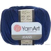 Пряжа для вязания Yarnart Jeans 54 50 г 160 м (темно-синий)