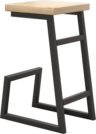 Табурет Millwood СДН-6 Арне/L барный (дуб золотой Craft/металл черный)