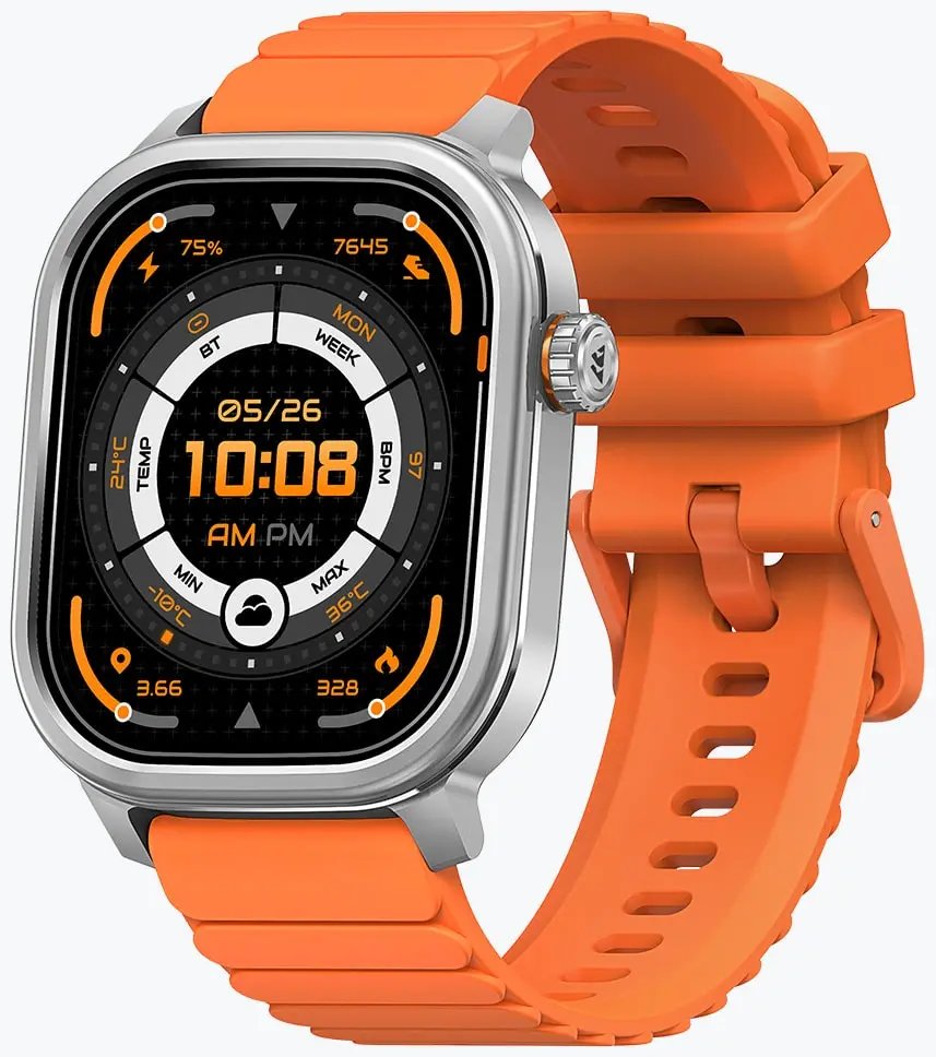 

Умные часы Kospet Pulse (серебристый/оранжевый)