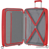 Чемодан-спиннер American Tourister SoundBox Coral Red 77 см
