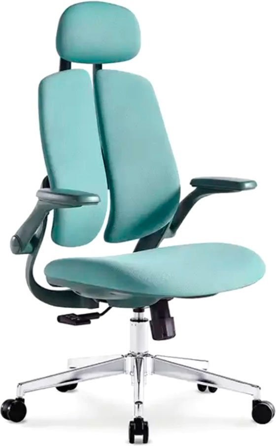 

Офисное кресло SitUp Kwin Green Chrome (ткань Green/Green)