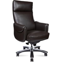 Офисное кресло Norden Ritz A 2108 brown leather (кожа коричневый/алюминиевая крестовина)