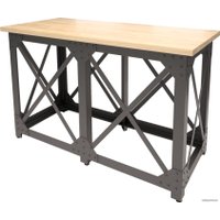 Барный стол Millwood Лофт Нельсон Л 180x80x112 (дуб золотой Craft-металл черный)