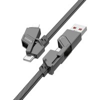 Кабель Borofone BU43 USB Type-C/Lighting - USB Type-C/USB Type-A (1.2 м, черный)