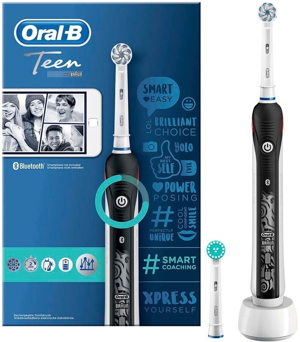 

Электрическая зубная щетка Oral-B Smart 4 4000N Teen D601.523.3 (черный)