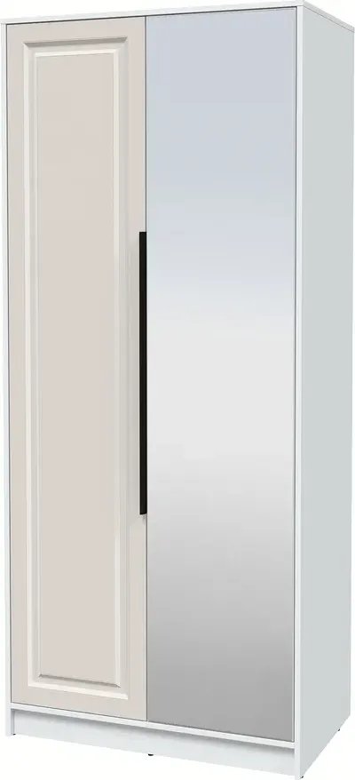 

Шкаф распашной Интерлиния Концепт КТ-Ш2з Деко (белый платинум/кашемир)