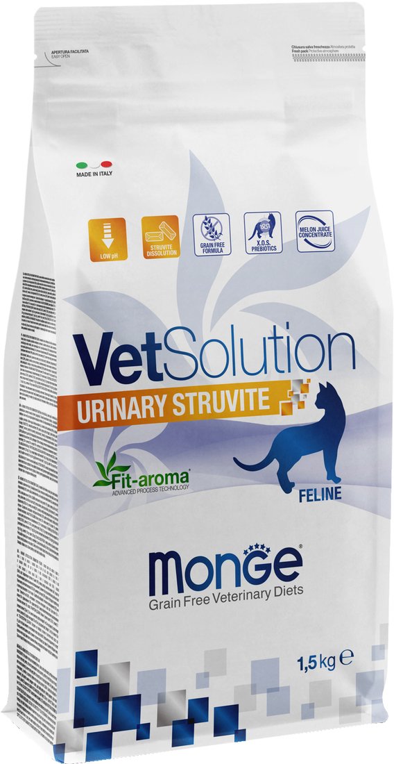 

Сухой корм для кошек Monge VetSolution Urinary Struvite 1.5 кг