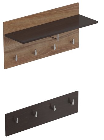 Вешалка для одежды Мебельград Соренто 80x40x24.5 см (дуб стирлинг-кофе структурный матовый)