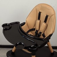 Высокий стульчик Solmax&Kids HW99644 (бежевый/черный)