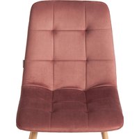 Стул TetChair Chilly mod. JSC-220 (коралловый/натуральный)