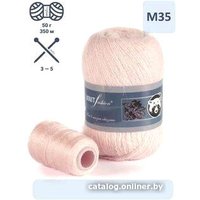 Пряжа для вязания KnitFashion Пух норки м35 50 г 350 м (светло-розовый)