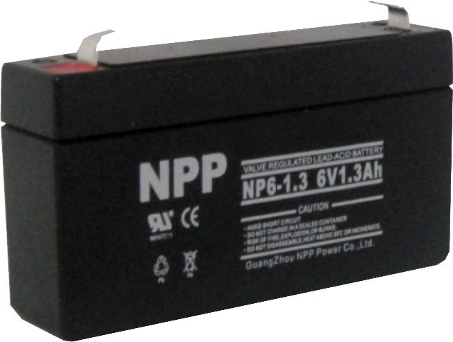 

Аккумулятор для ИБП NPP NP 6-1.3 (6В/1.3 А·ч)