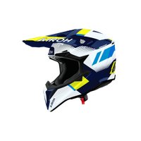 Мотошлем Airoh WRAAAP Vision WRAV31-L (L, желтый/синий глянец)