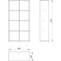 Стеллаж Mio Tesoro Мини 2.07.07.010.4 (серый)