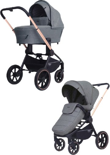 

Универсальная коляска Rant MOWbaby Zoom PU (2 в 1, gold grey)